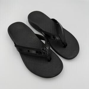 Vionic Tide II Black Flip Flop Sandals Women’s Size 8 Orthotic Comfort